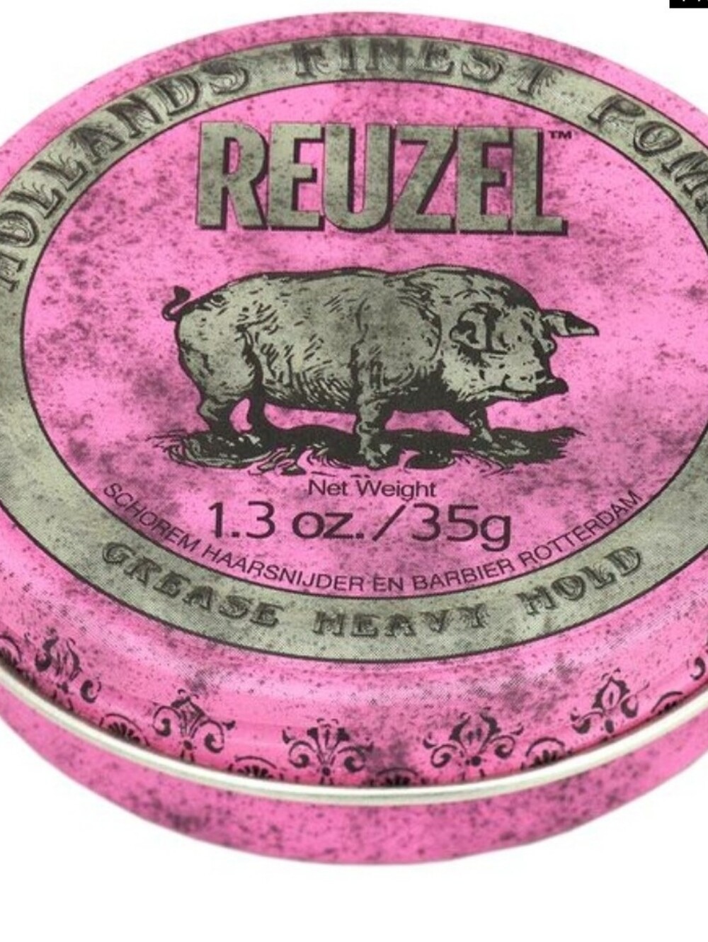 **LOT OF 3 CANS** Reuzel Pink Heavy Hold Grease Pomade- 1.3 oz-NEW!